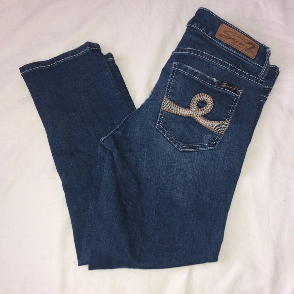 Seven7’s Low Rise Cropped Jeans Size 6